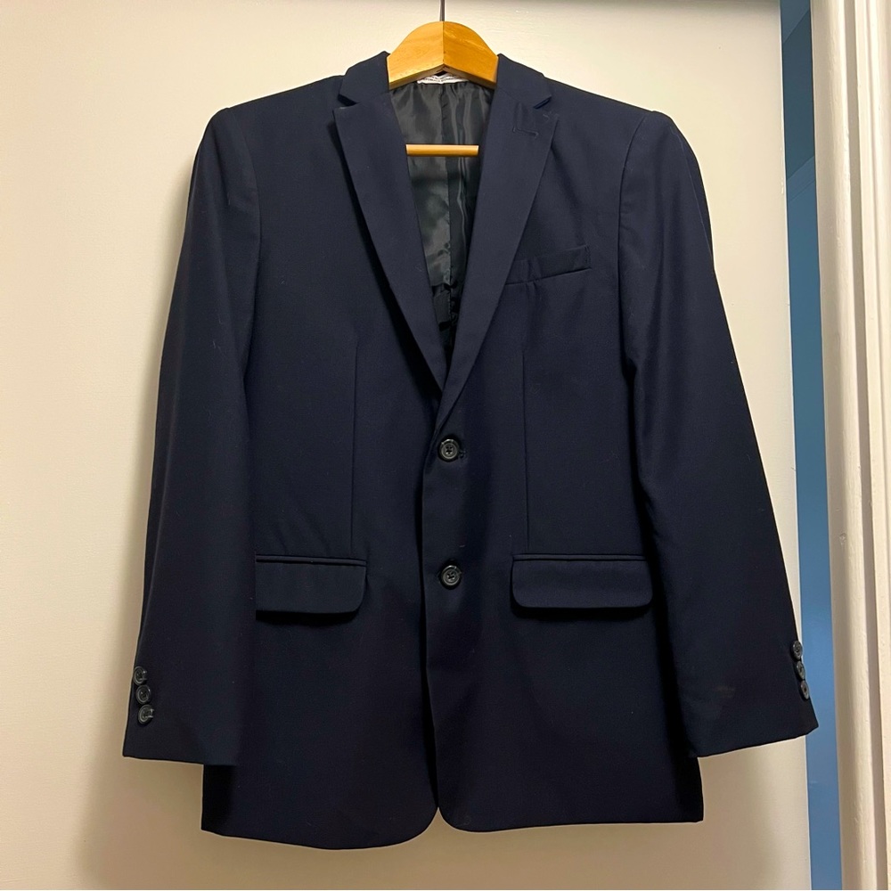 Boys Izod Blazer Size 16 Regular Navy Blue